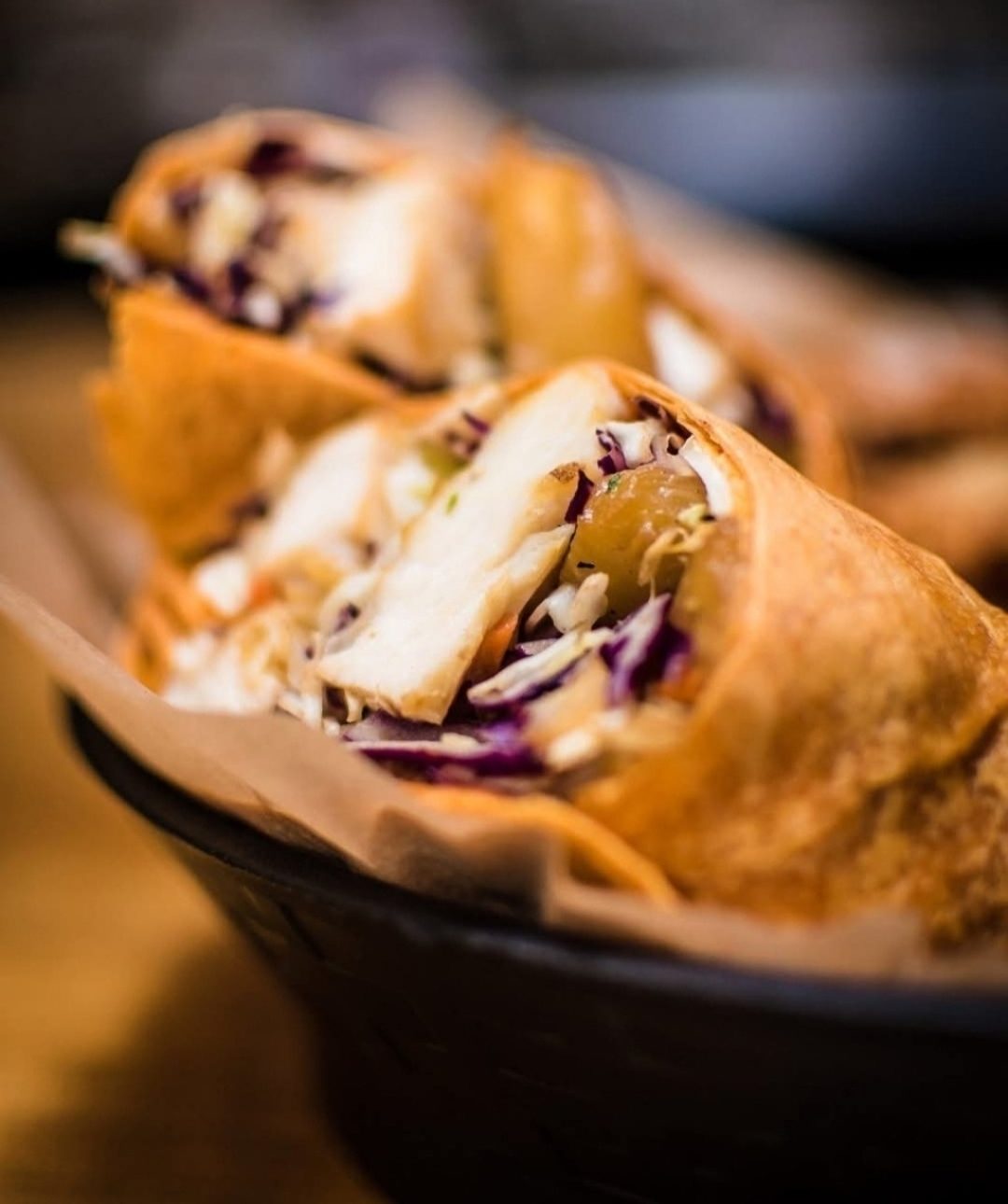 Filled wraps served at 1129